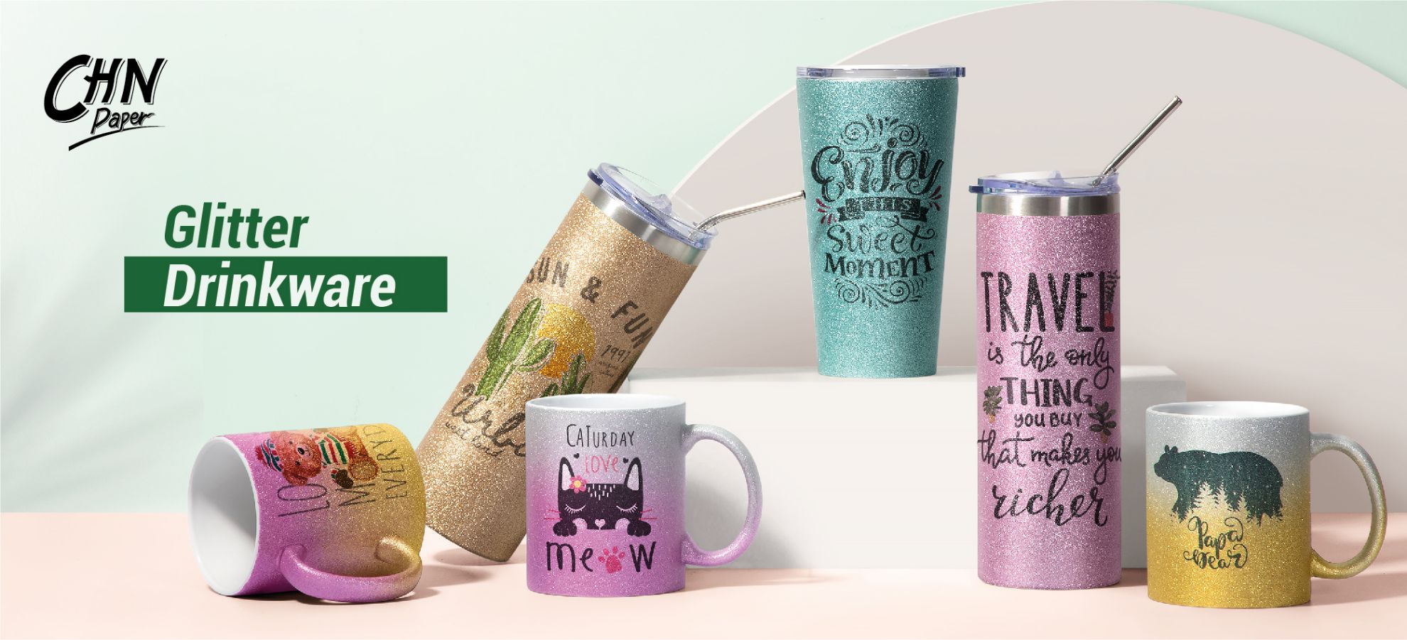 Glitter Drinkware